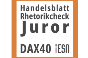 Logo Rhetorikcheck DAX40 Handelsblatt