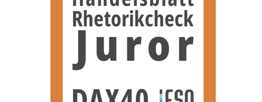 Logo Rhetorikcheck DAX40 Handelsblatt