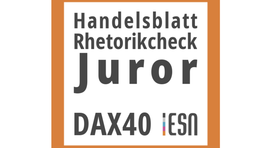 Logo Rhetorikcheck DAX40 Handelsblatt